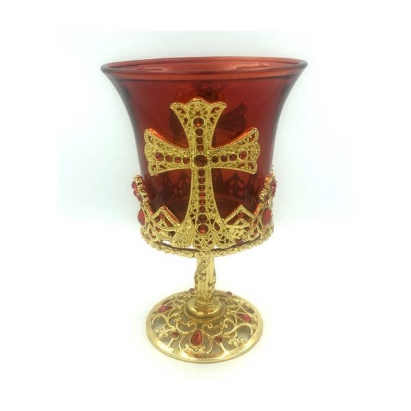 Καντήλι Eπιτραπέζιο Κόκκινο (14cm)