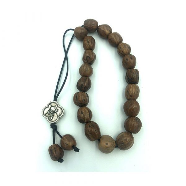 Aromatic Worry Beads (Komboloi) with Nutmeg Nuts – Brown