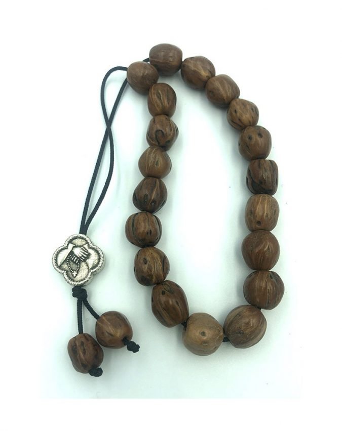 Aromatic Worry Beads (Komboloi) with Nutmeg Nuts - Brown