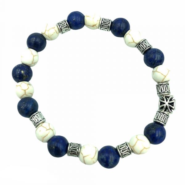 Βραχιόλι από Χαουλίτη-Λάπι Λάζουλι