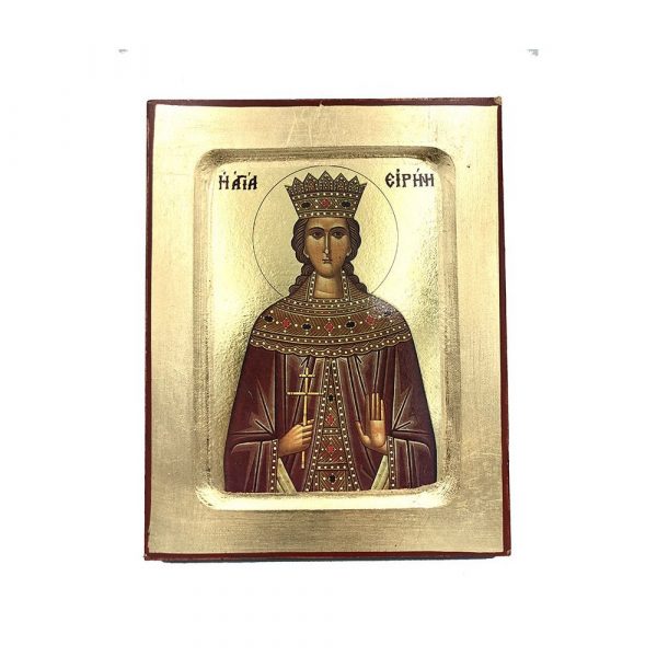 Αγία Ειρήνη – Ένσκαπτη Λιθογραφία (Ξύλο MDF – 19x15cm)