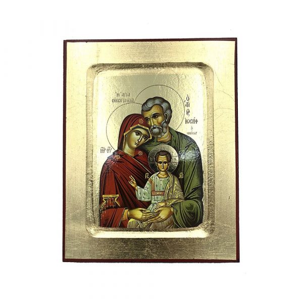 Αγία Οικογένεια – Ένσκαπτη Λιθογραφία (Ξύλο MDF – 19x15cm)