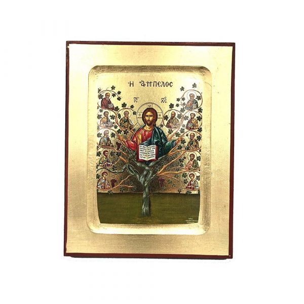Η Άμπελος – Ένσκαπτη Λιθογραφία (Ξύλο MDF – 19x15cm)