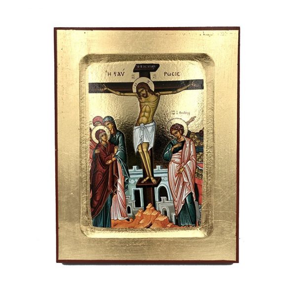 Η Σταύρωση – Ένσκαπτη Λιθογραφία (Ξύλο MDF – 19x15cm)