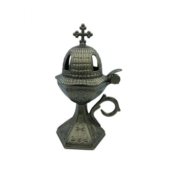 Θυμιατό Οικίας Μεταλλικό “Εκκλησάκι” Bronze (18cm)