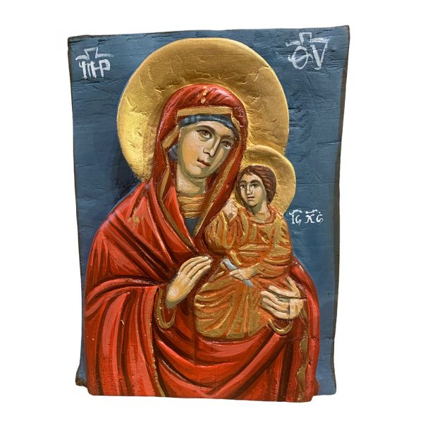 Αγιογραφία Παναγία Βρεφοκρατούσα (25×19,5cm)