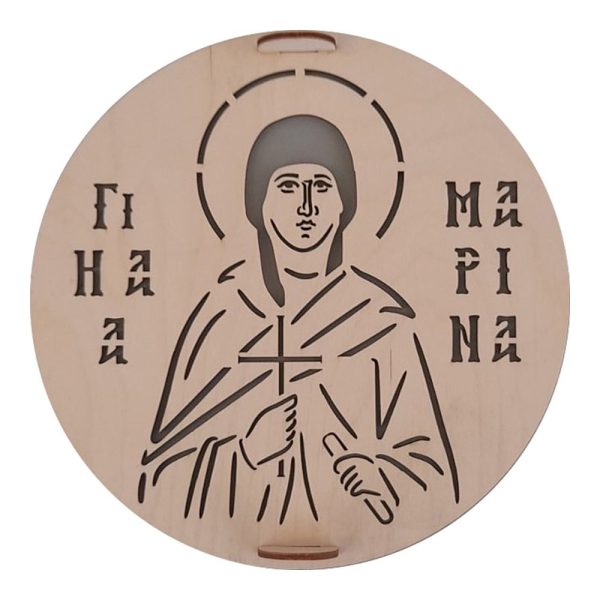 Σφραγίδα για Κόλλυβα Ξύλινη “Αγία Μαρίνα”
